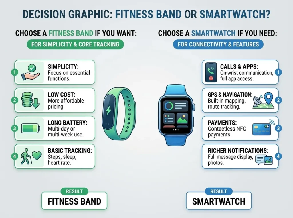 fitness band vs smartwatch buying decision guide