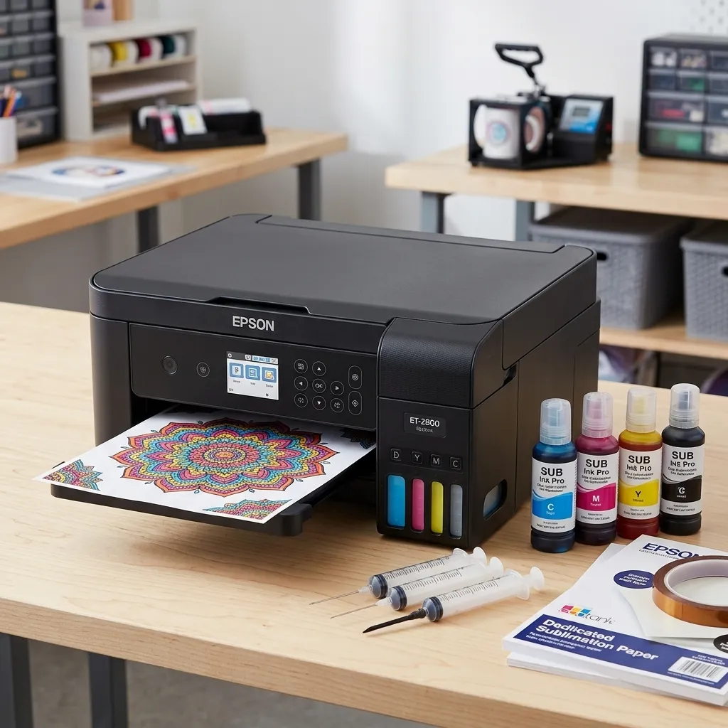 Epson EcoTank converted sublimation printer