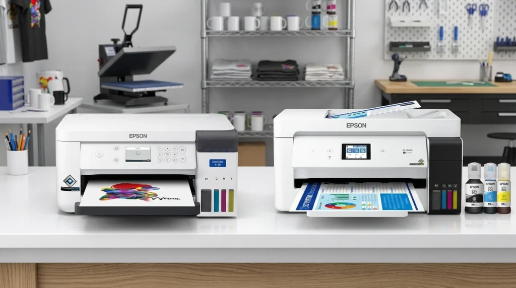 Epson SureColor F170 and EcoTank sublimation printer options compared